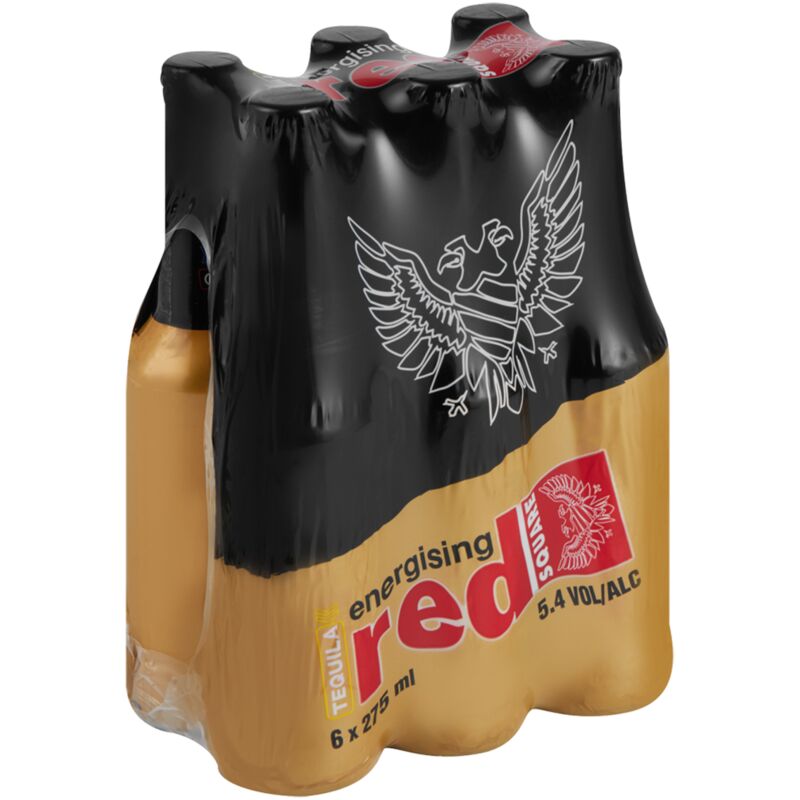 RED SQUARE ENERGISER TEQUILA – 275ML X 6