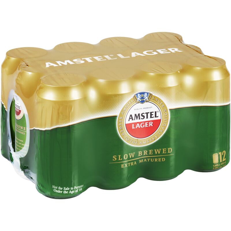 AMSTEL CANS 12 PACK – 440ML
